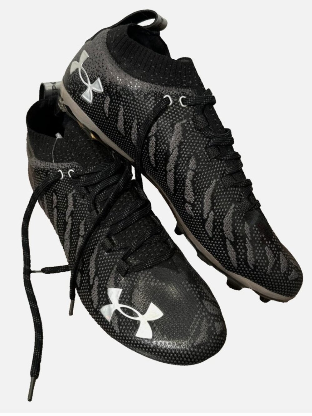 Under Armour Spotlight MC Football Cleats Black Gray 3023959-001 Men’s Size 12
